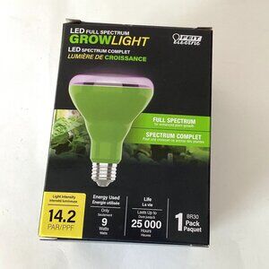 NIB Feit Electric Led Grow Light For Plants Full Spectrum 9 Watts Gardening